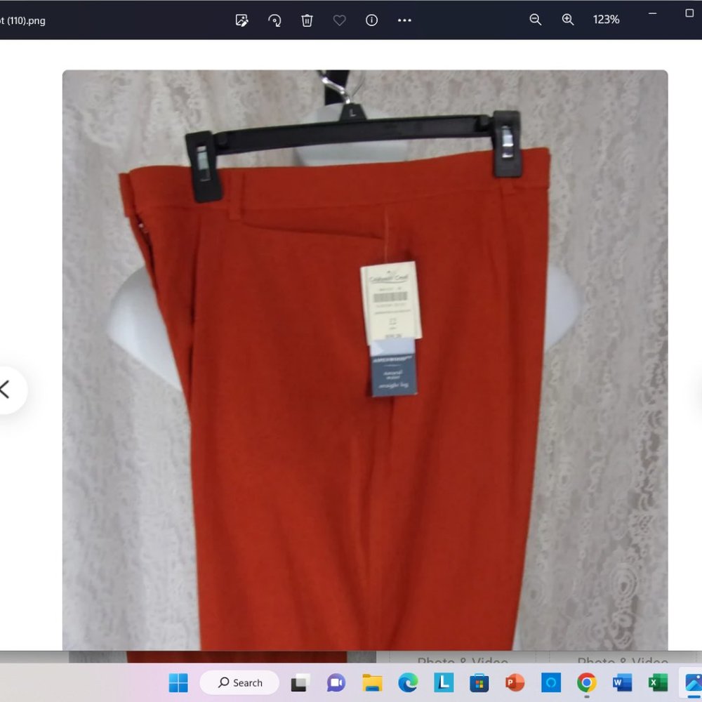 Coldwater Creek, Rust Slacks, Pants, Size 12, Dressy to Casual, Straight legs,